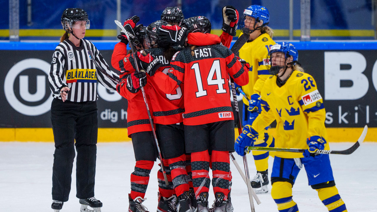 Canadá avanza a la semifinal mundial de hockey femenino con victoria sobre Suecia
