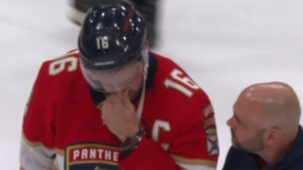 Barkov burns Leafs with hat trick as Panthers survive in OT