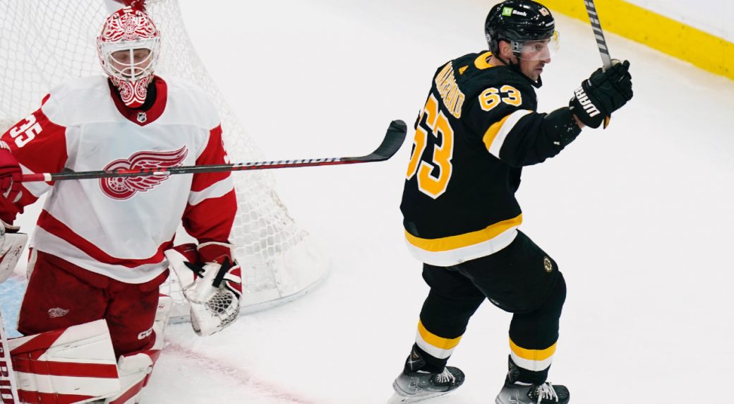 NHL Roundup Marchand scores twice in season debut, Bruins beat Red Wings