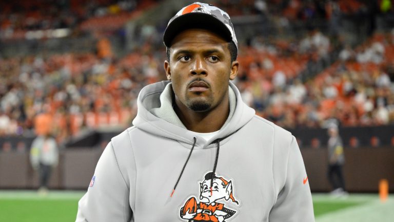 Cleveland Browns quarterback Deshaun Watson. (David Richard/AP)