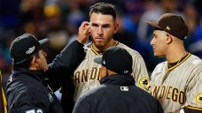 Umps check Padres pitcher Musgrove’s ears for sticky stuff after request from Mets