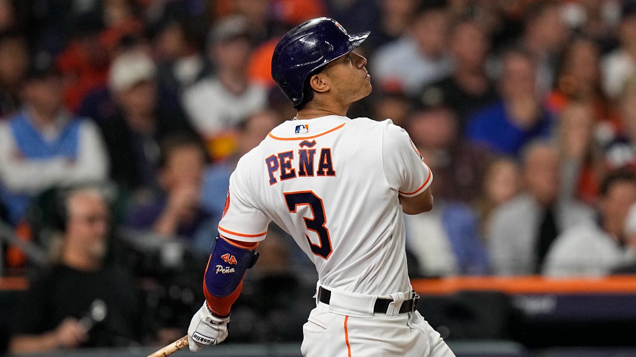Houston Astros' World Series ceremony, rookie Jeremy Peña wins MVP