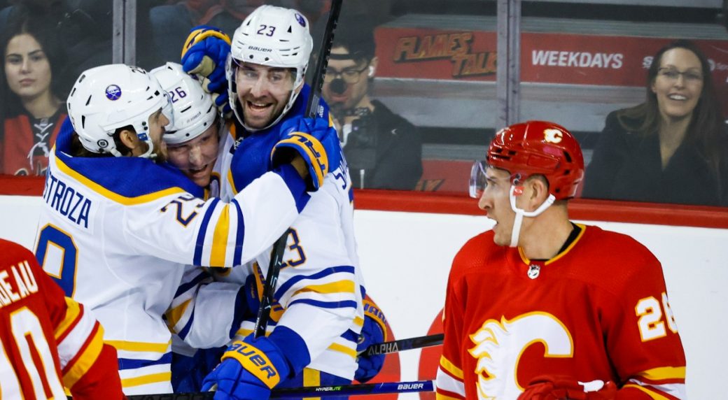 Flames fall to youthful Sabres for first loss of season: ‘We weren’t ready’ Flames fall to youthful Sabres for first loss of season: ‘We weren’t ready’