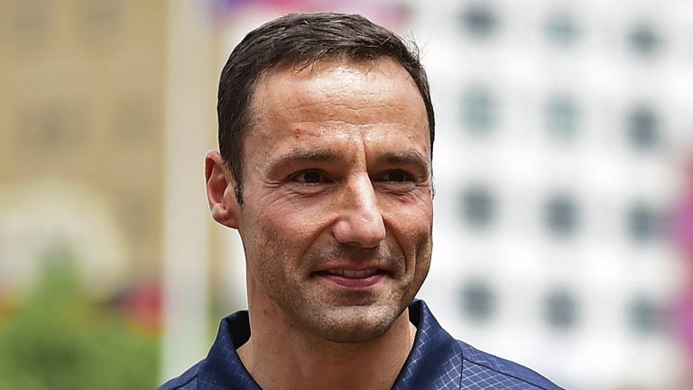 Cleveland President of Baseball Operations Chris Antonetti was voted Major League Baseball's Executive of the Year on Tuesday, Nov. 8, 2022. (David Dermer/AP)