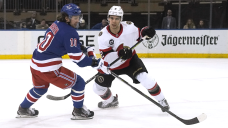 Senators’ Zub out vs. Sharks after taking puck to face, Hamonic questionable