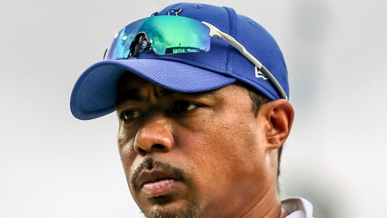 Indianapolis Colts offensive coordinator Marcus Brady walks off the field after an NFL football game against the Jacksonville Jaguars, Sunday, Sept. 18, 2022, in Jacksonville, Fla. Indianapolis Colts coach Frank Reich fired offensive coordinator Marcus Brady on Tuesday, Nov. 1, 2022, two days after another subpar offensive showing in a loss to Washington. (AP Photo/Gary McCullough, File)