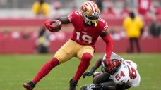 49ers’ Samuel carted off field with left ankle injury, could miss multiple weeks