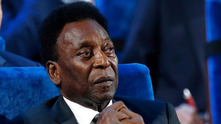 In this Dec. 1, 2017, file photo, Brazilian soccer legend Pele attends the 2018 soccer World Cup draw in the Kremlin in Moscow. (Alexander Zemlianichenko/AP)
