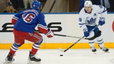 Marner’s point streak ends at 23 games as Maple Leafs fall to Rangers