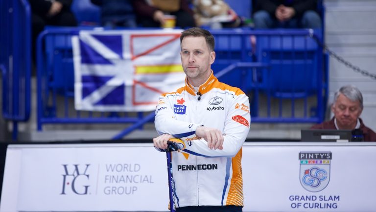 Brad Gushue at the 2022 WFG Masters at Sixteen Mile Sports Complex in Oakville, Ont. (Anil Mungal/GSOC)