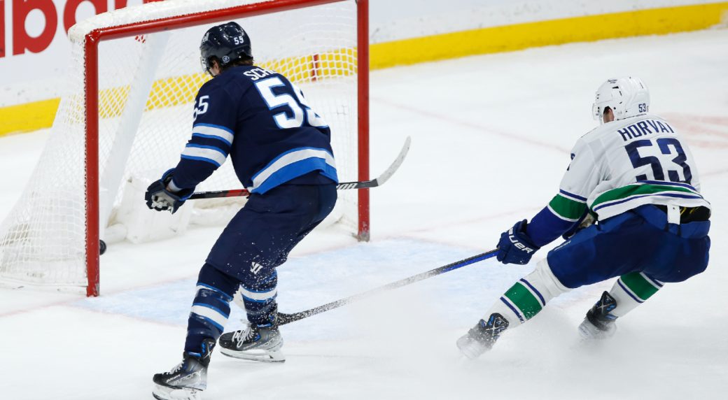 Scheifele's hat trick helps Jets snap three-game skid with victory over  Canucks