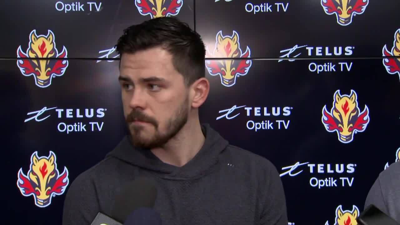 Flames' Weegar on loss of Tanev: 'we're going to have to pick our game up'