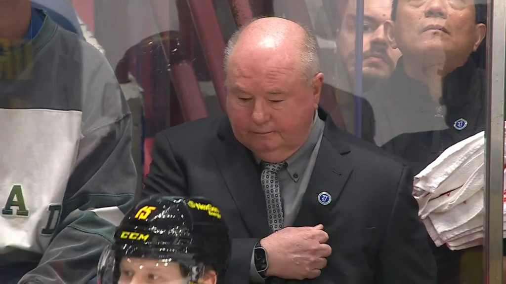 One for the memory books: Boudreau's wife Crystal thanks Canucks