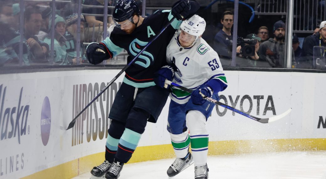Canucks crumble for first loss to Kraken in Tocchet’s second game