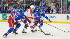 Devils rally from 2 down, beat Rangers on Severson’s OT goal