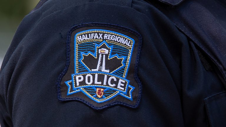 A Halifax Regional Police emblem is seen on Thursday, July 2, 2020. (Andrew Vaughan/CP)