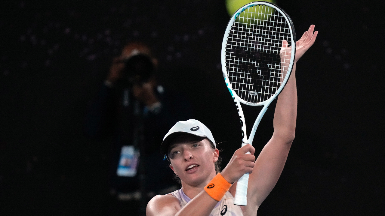 No. 1 Swiatek eases by Osorio, No. 3 Pegula advances in Australia ...