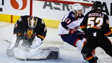 Flames earn overtime win to spoil Gaudreau’s return to Calgary