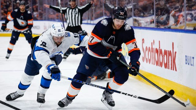 Hellebuyck, Pionk, Connor lead Jets to 2-1 win over Oilers - The San Diego  Union-Tribune