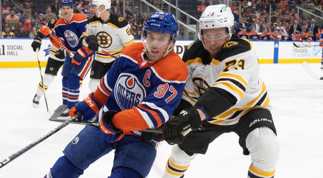 McDavid gets to 50 goals with pair but Oilers fall to Bruins