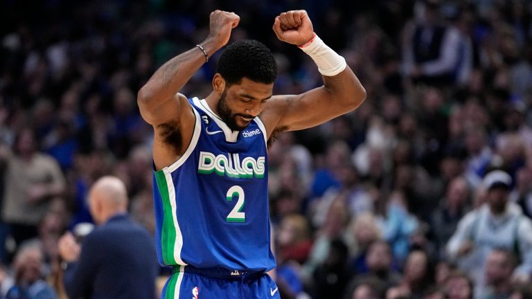 Will Kyrie Irving (2) be back with the Dallas Mavericks? (Tony Gutierrez/AP)
