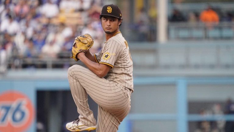 San Diego Padres starting pitcher Yu Darvish. (Mark J. Terrill/AP)