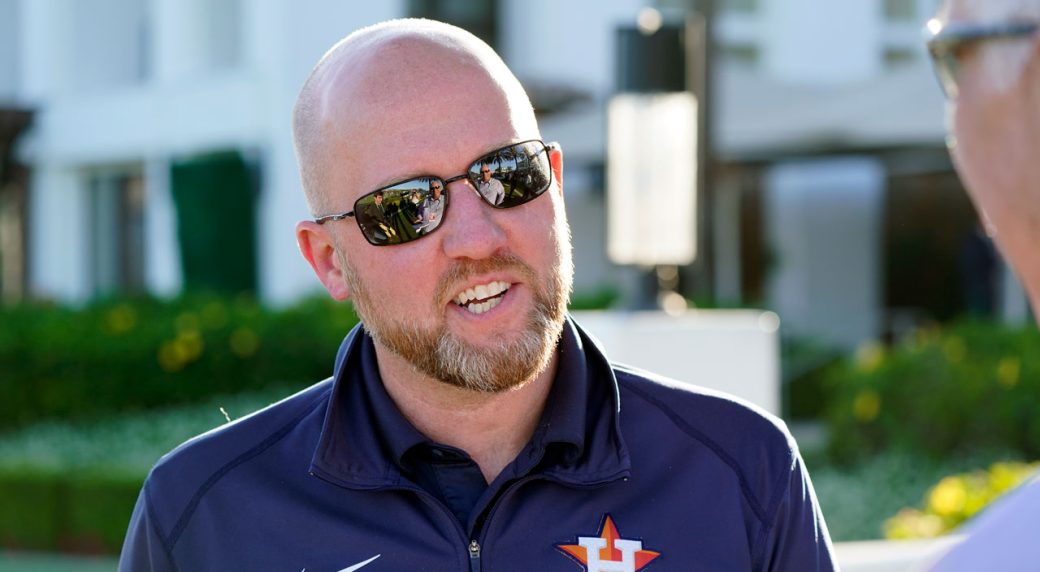 Blue Jays hire former Astros GM James Click as VP of baseball strategy