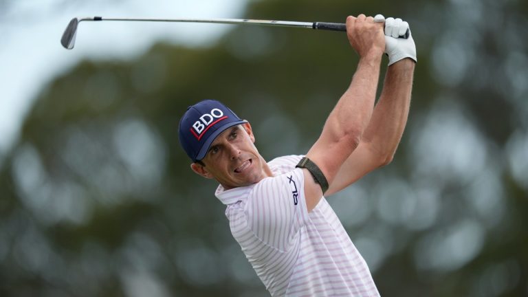 Billy Horschel tees off on the fifth hole in the first round of the Honda Classic golf tournament, Thursday, Feb. 23, 2023, in Palm Beach Gardens, Fla. (Rebecca Blackwell/AP)