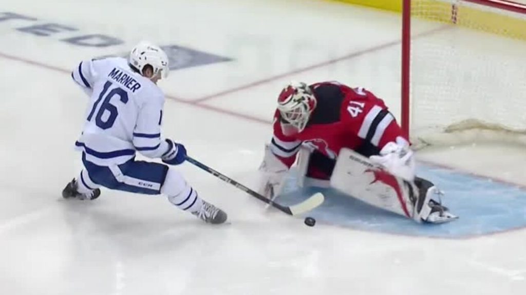 Marner scores twice in Maple Leafs' 7-1 win over Devils