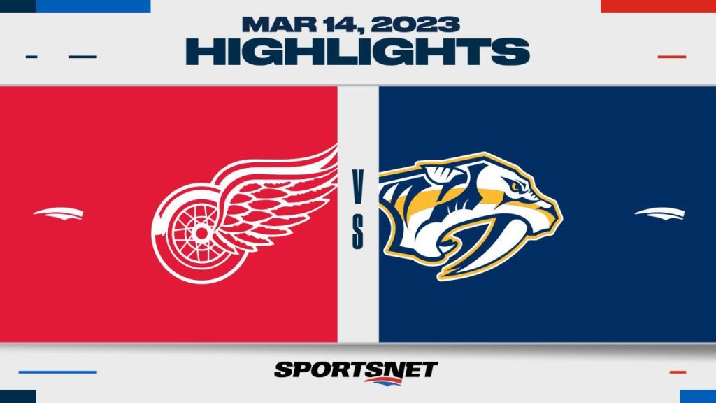 Red Wings @ Predators 11/23  NHL Highlights 2022 