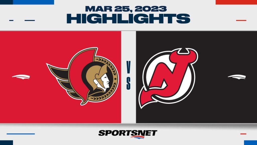New Jersey Devils defeat Ottawa Senators 5-3, clinch playoff berth - The  Globe and Mail