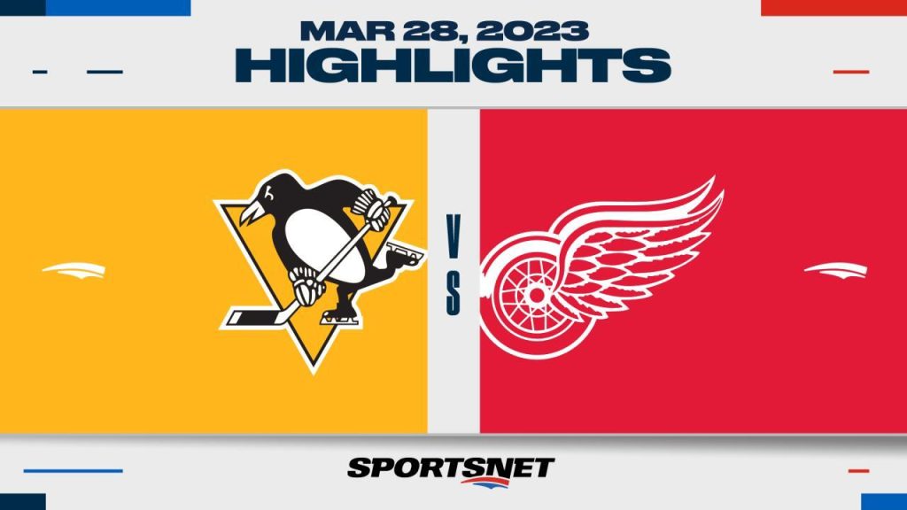 Perron's 3rd-period hat trick puts Red Wings on top of Penguins