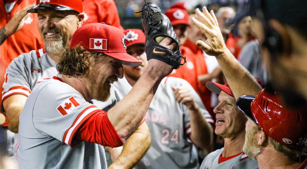 ‘Tear-jerker’ moment for Adam Loewen resonates with Canadian team at WBC