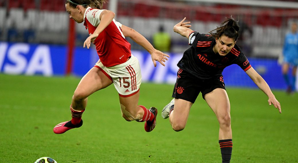 Women’s CL Roundup: Bayern beats Arsenal in first leg of quarters
