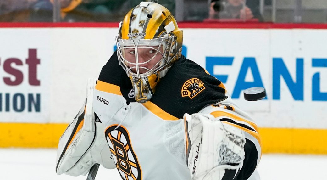 Bruins' Jeremy Swayman nearly scores against the Blue Jackets: 'It
