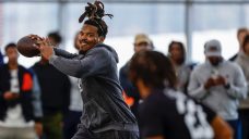 Former NFL MVP Cam Newton throws at Auburn’s pro day