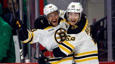 NHL Roundup: Pastrnak hits 50-goal mark as Bruins top Canes in shootout