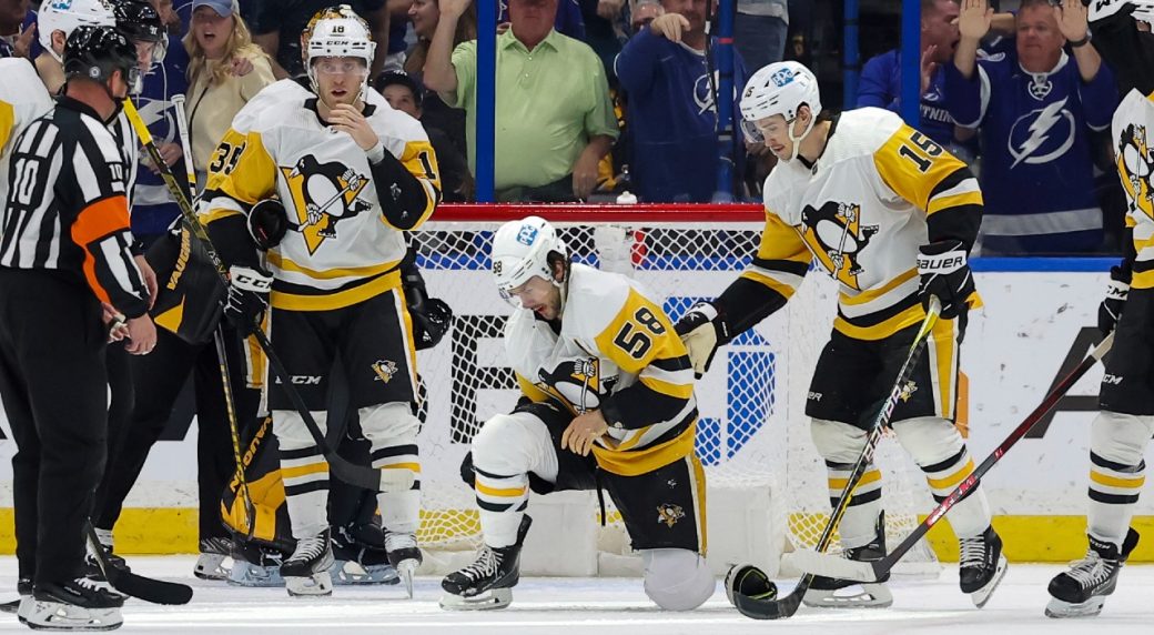 Pittsburgh Penguins Kris Letang 58 Away 2022 Stanley Cup Final