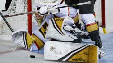 Flames fall to Golden Knights following Thompson’s 37-save effort