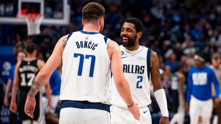 Can Luka Doncic and Kyrie Irving figure it out in Dallas this season? (Emil T. Lippe/AP)