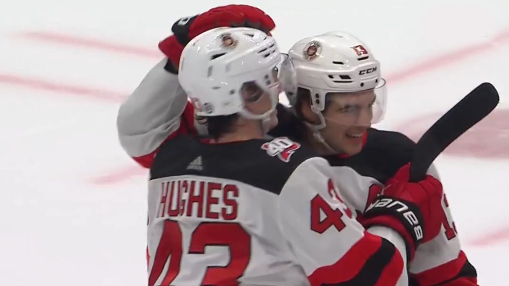 Devils' Luke Hughes to make Stanley Cup playoffs debut vs. Hurricanes in  Game 3