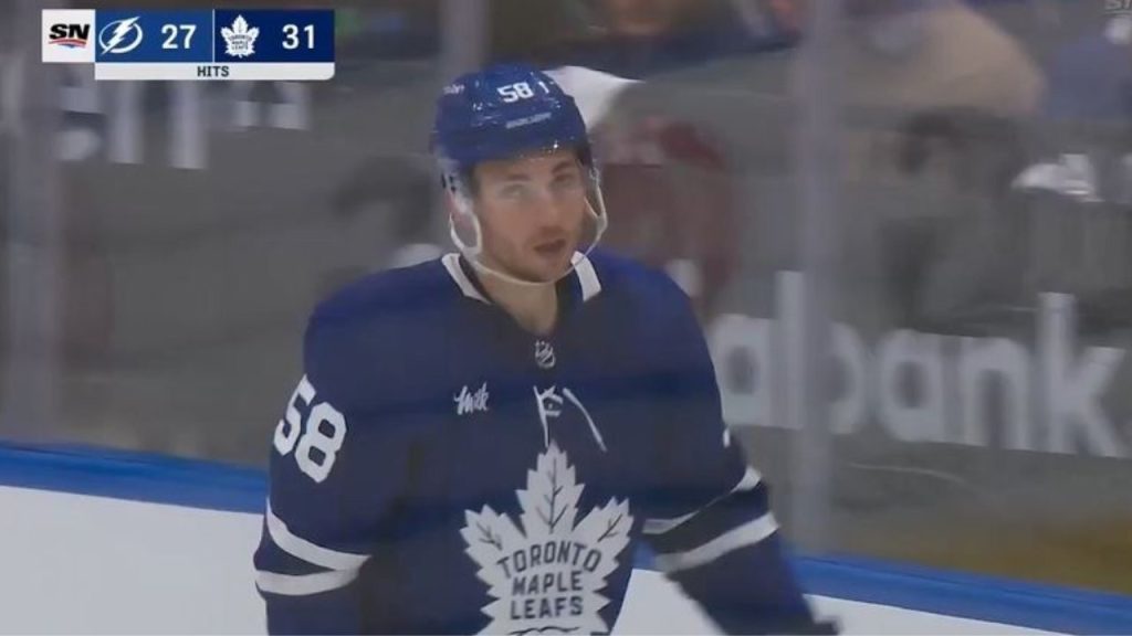 NHL official shoves Leafs' Michael Bunting off the ice after scrum: 'What  the f--- are you doing?