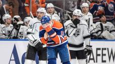 ‘Cheeky goal’: Oilers’ Hyman scores off his face, and hockey watchers love it