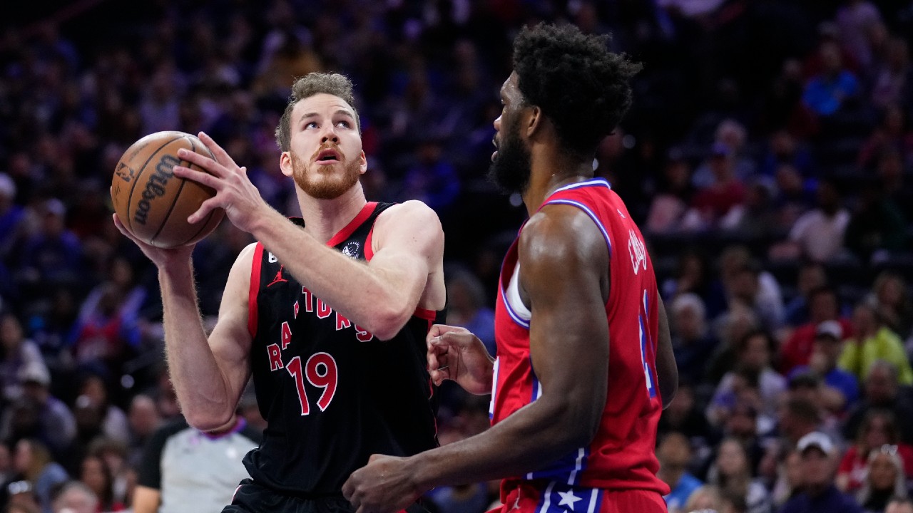 Watch Live Raptors Poeltl, McDaniels meet media