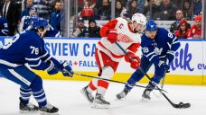 Larkin’s hat trick leads Red Wings past shorthanded Maple Leafs