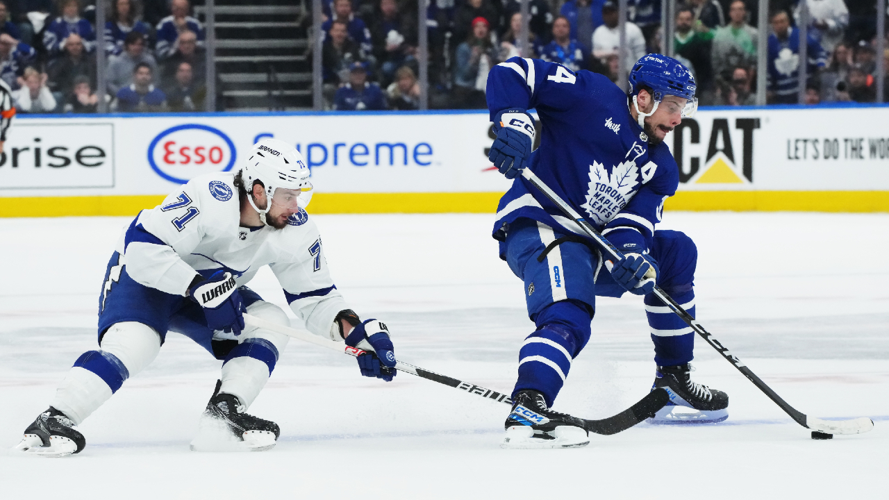 Maple Leafs push defending Cup champion Lightning to brink of