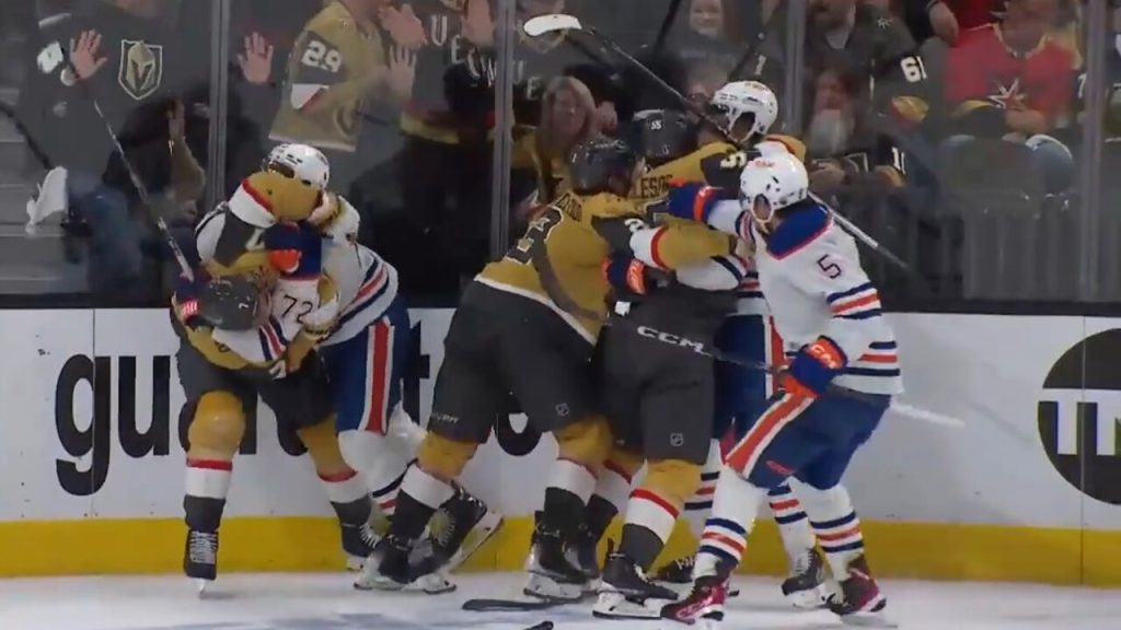 Golden Knights @ Oilers 11/19  NHL Highlights 2022 