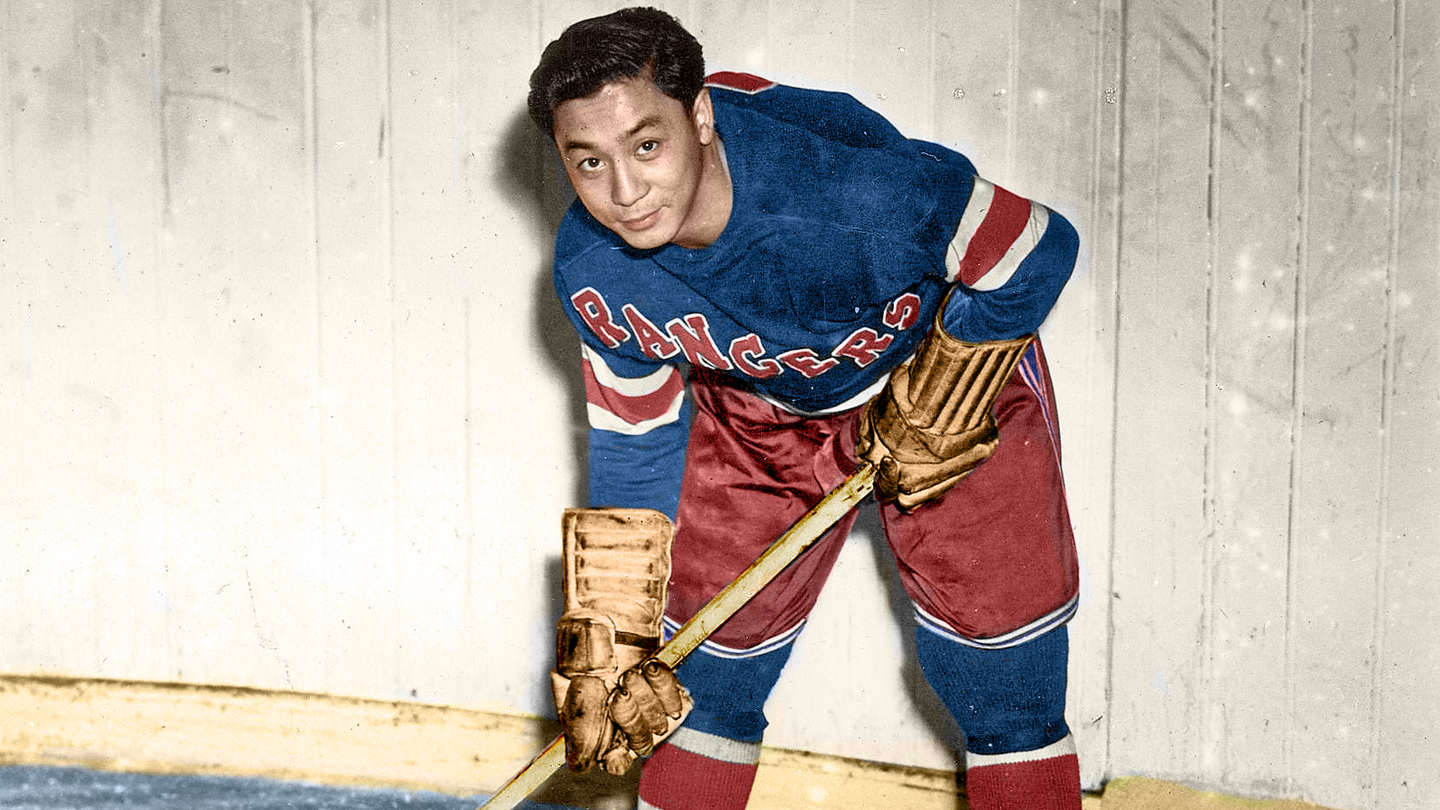Original 1950s Toronto Maple Leafs Action Cross Check NHL Hockey Game  Photograph