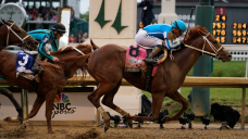 Mage crosses finish first in Kentucky Derby amid seventh horse death