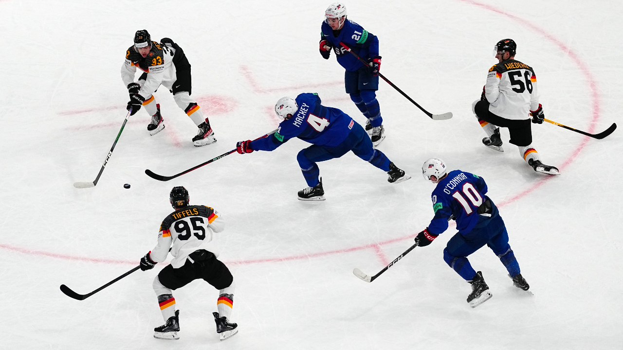 Team USA wins tough match against Germany at Hockey Worlds